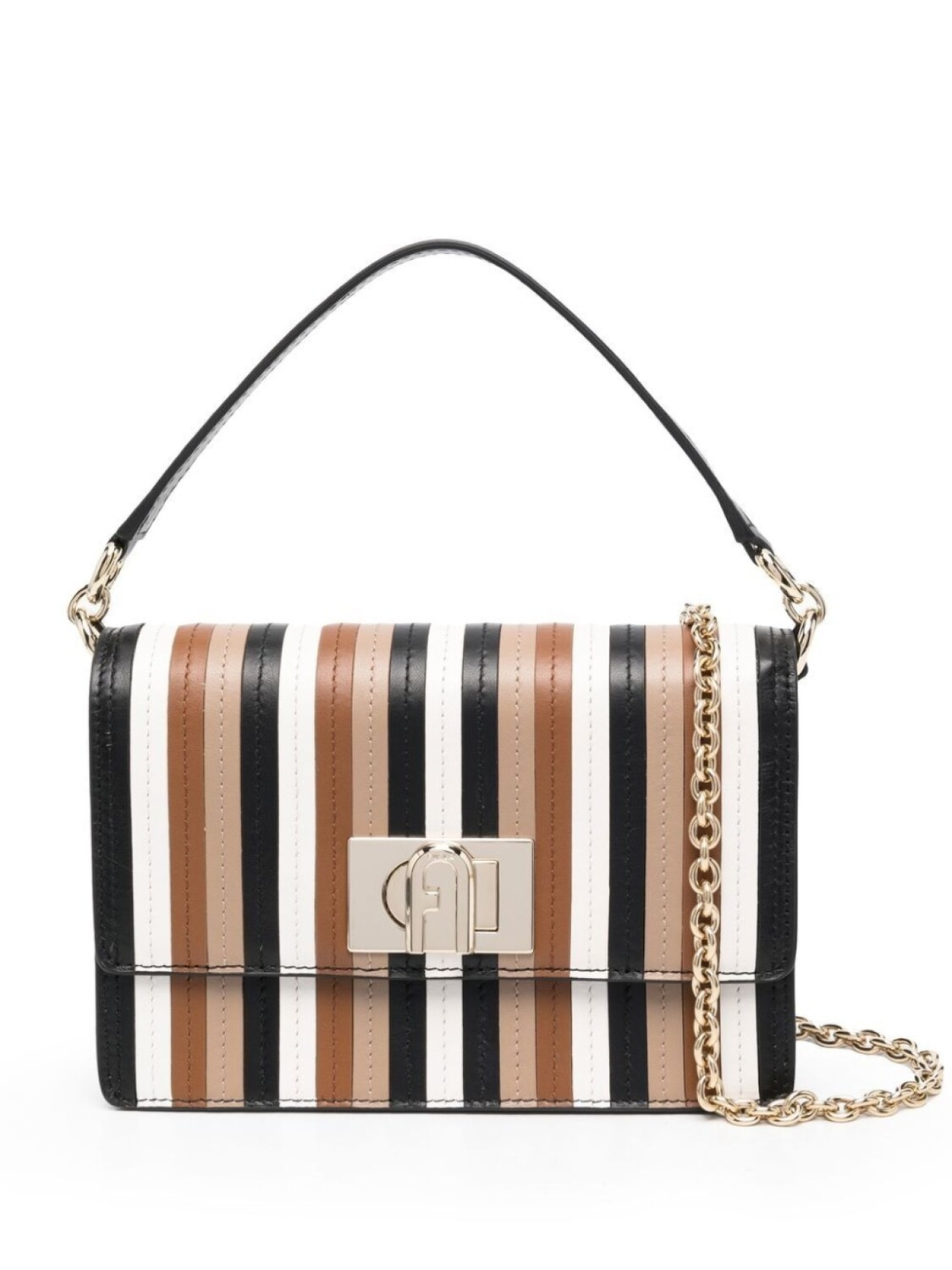 

Furla сумка в полоску, черный