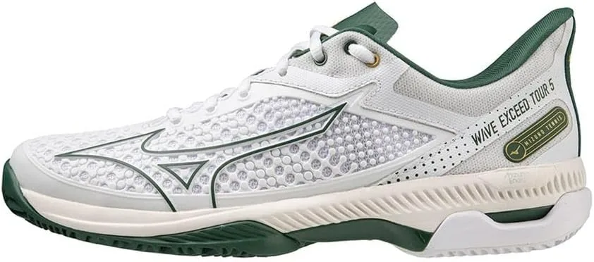 Мужские теннисные кроссовки Wave Exceed Tour 5 CC Mizuno, белый — фото 2
