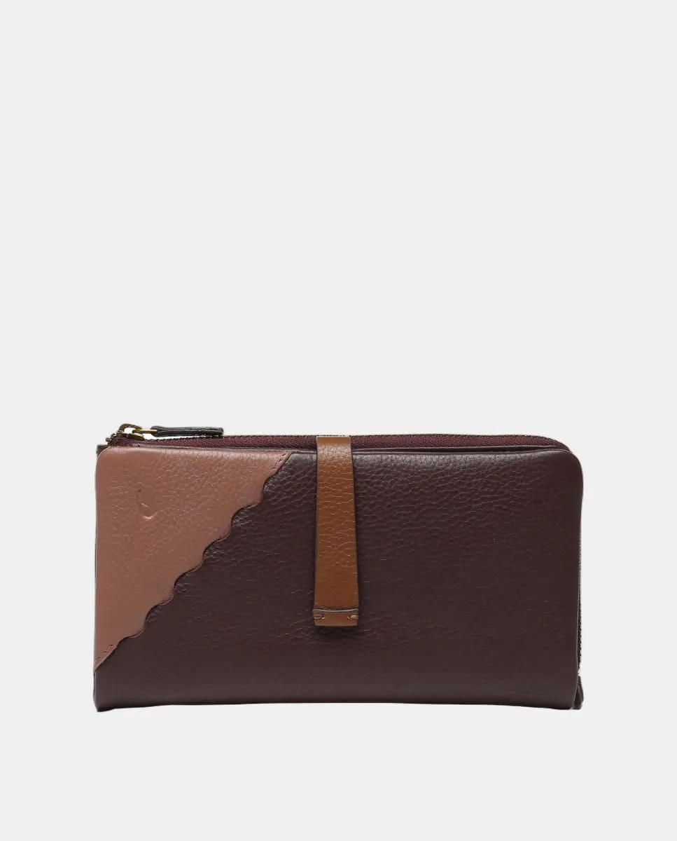 

Большая сумка Freedom из двухцветной кожи Abbacino, бордовый