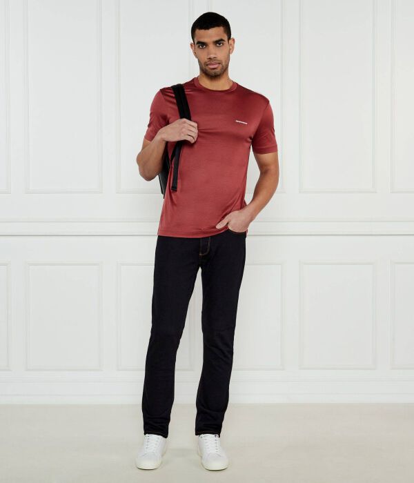 Футболки Slim fit Emporio Armani, красный — фото 2