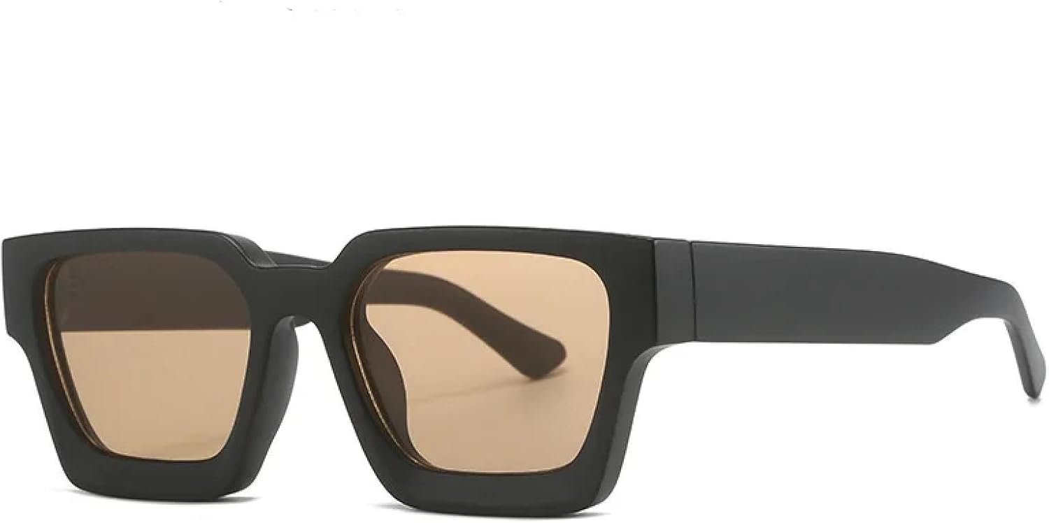 

Классические панк-солнцезащитные очки для женщин и мужчин, винтажные, с леопардовым принтом, для активного отдыха, с защитой от УФ-излучения UV400 UATXTAU, C3black-lightbrown