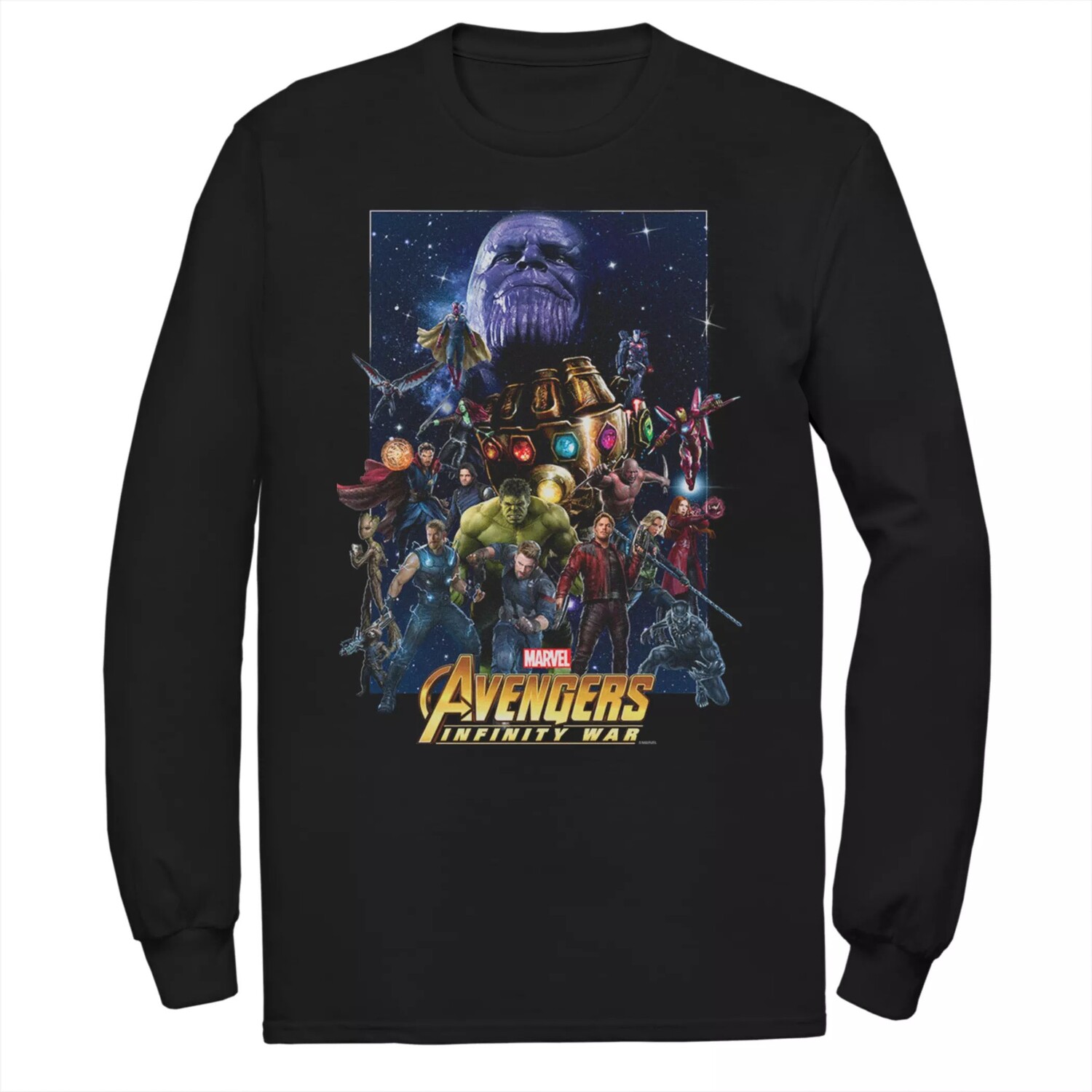 

Мужская футболка с плакатом Marvel Avengers Overload Licensed Character
