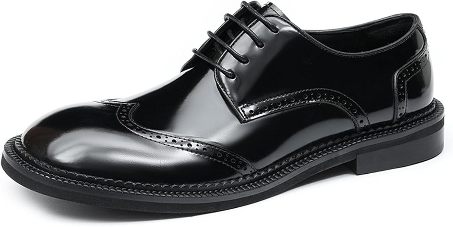 

Туфли мужские классические с круглым носком Derby для работы и повседневной носки, верх из кожи полного зерна, классический стиль, модель 23703 Windhana, черный