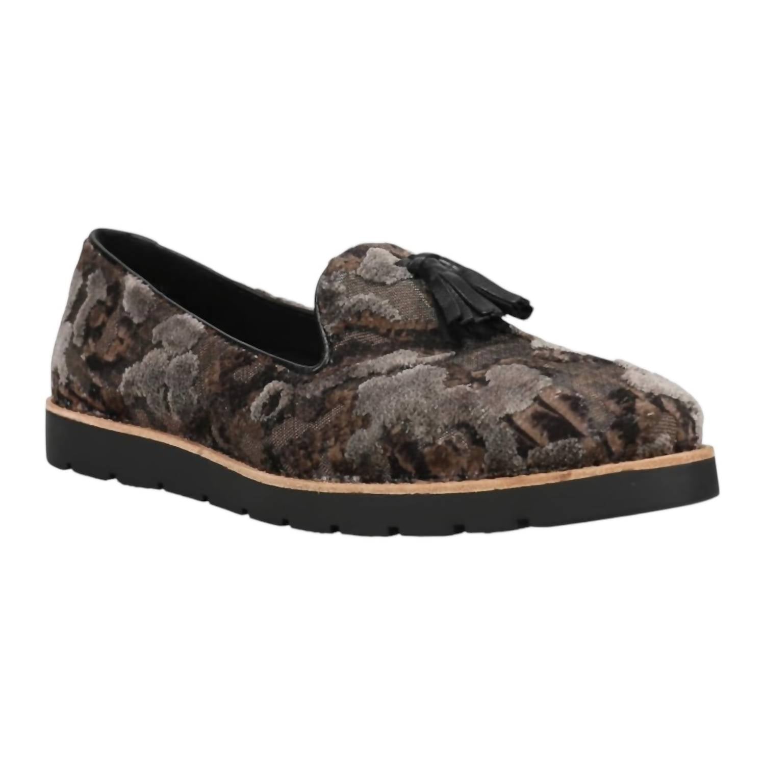Женские слипоны Joona в цвете military из бархата Paige VANELi, Military Paige Velvet