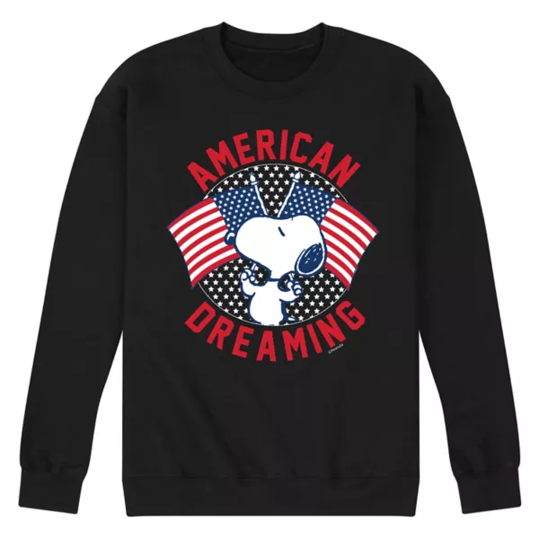 

Мужская флисовая толстовка с принтом «American Dreaming» Licensed Character, черный