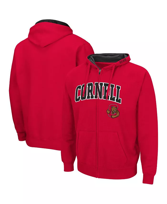 

Мужская толстовка с молнией Cornell Big Red Arch Logo 3.0 Colosseum, красный