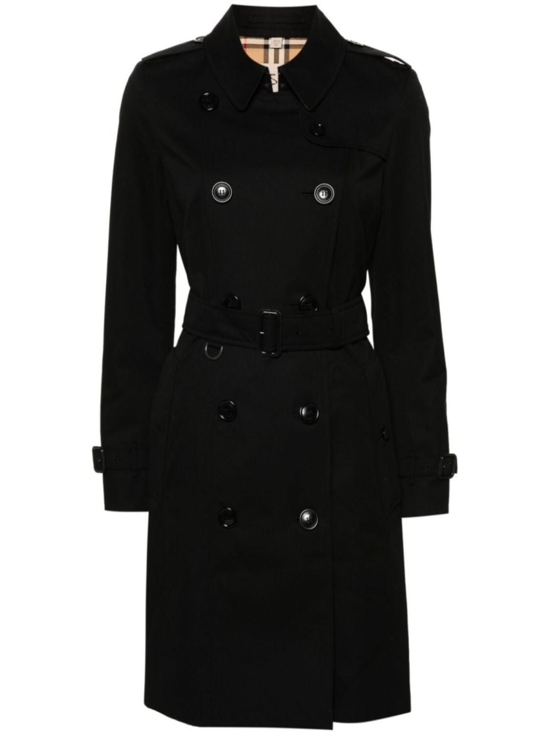 

Габардиновый тренч Burberry, черный