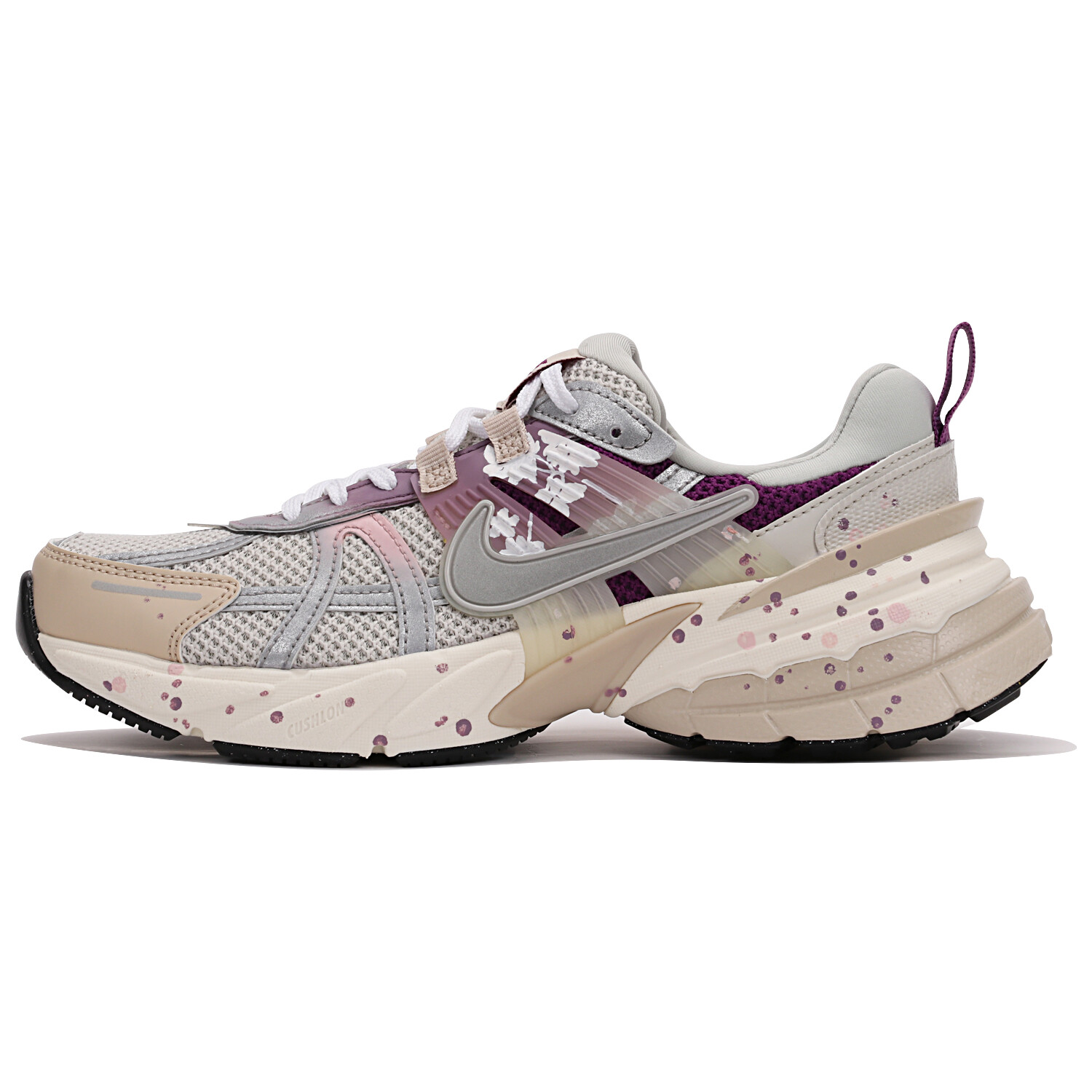 

Кроссовки для бега V2K Run женские с низким верхом, фиолетовые/белые Nike