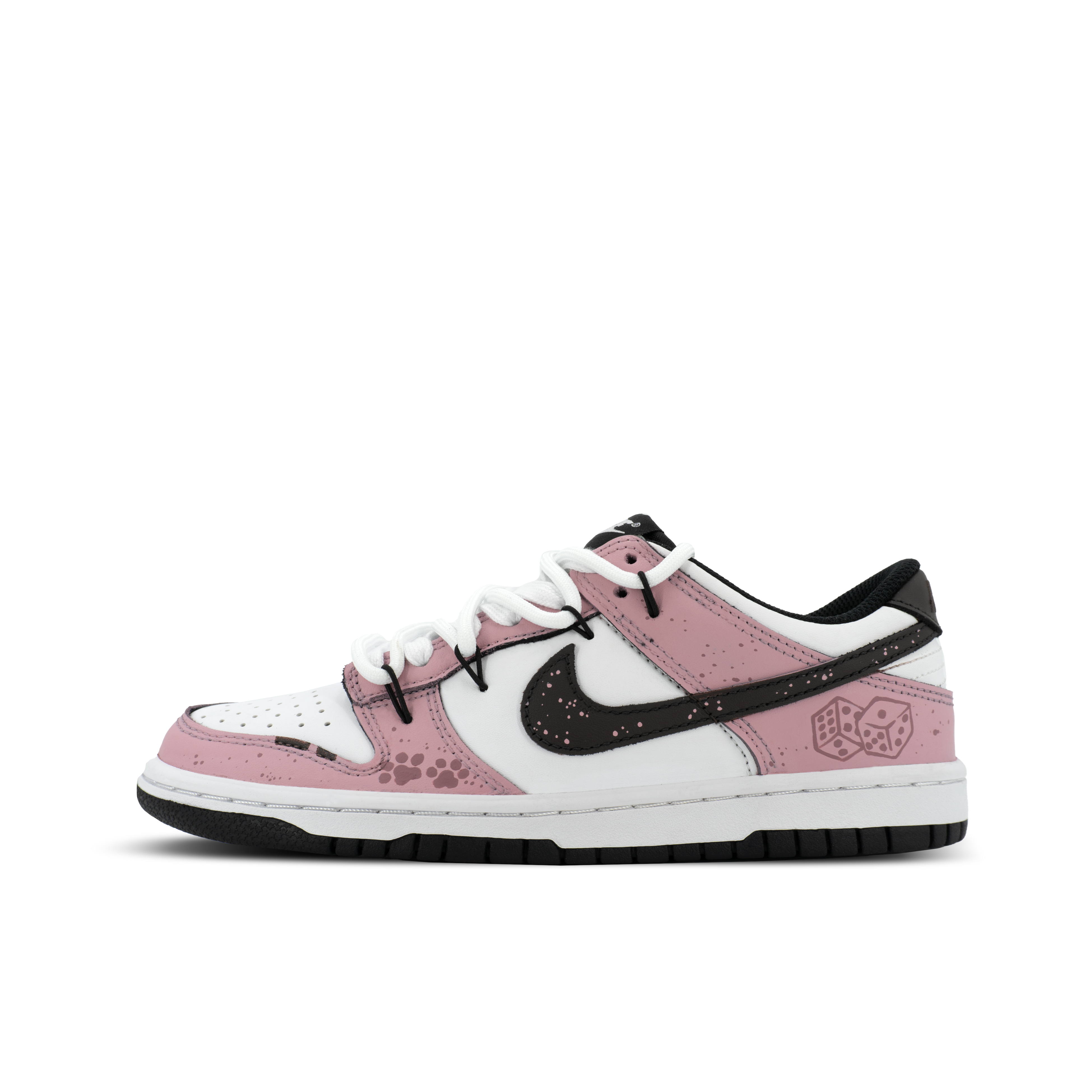 

Nike Кроссовки для скейтбординга Dunk Gorilla Mischievous XJDD Lucky Adventure Low Top Unisex бело-розовые