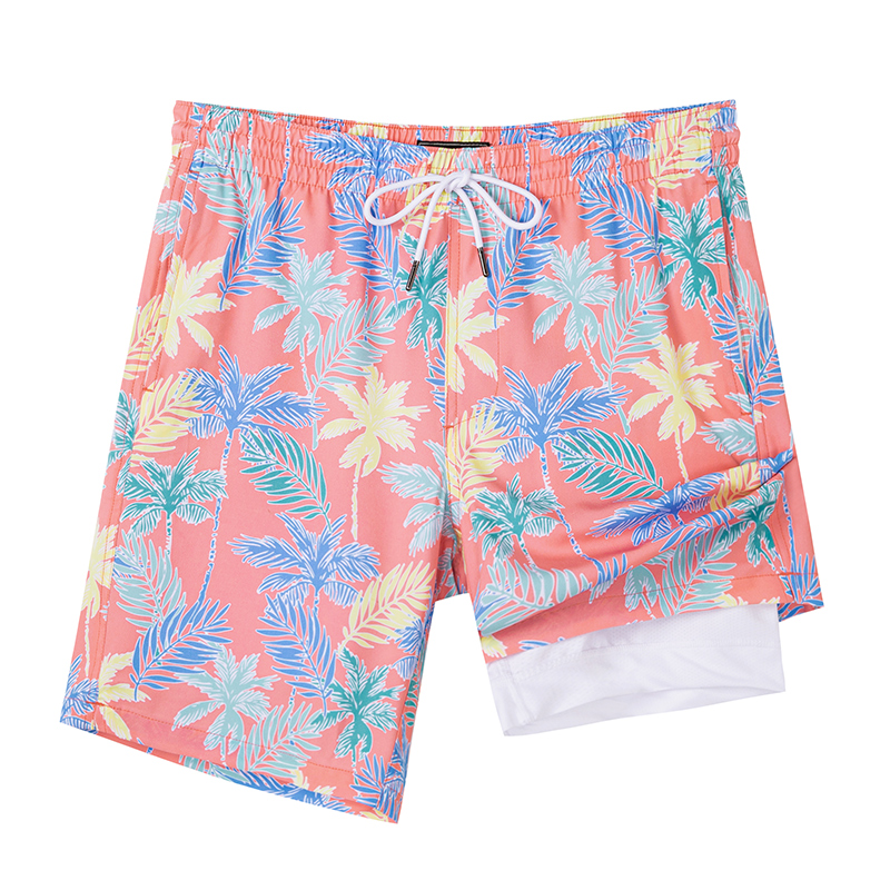 

Пляжные шорты мужские, цвет кокоса, разноцветный SURFCUZ, Colorful Coconut