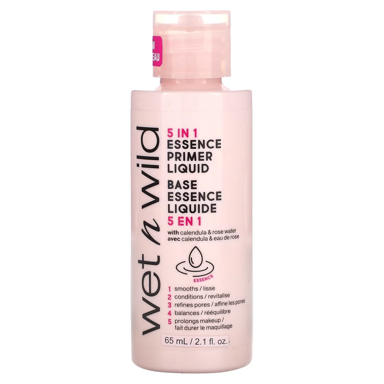 

Жидкий праймер Wet n Wild 5 в 1 Essence Primer Liquid, 2,1 жидкая унция (65 мл)