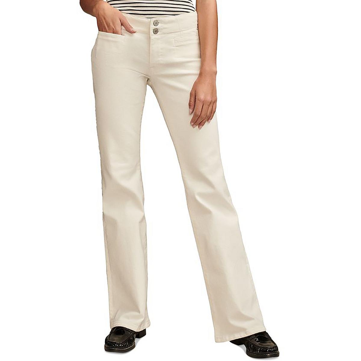 

Женские расклешенные джинсы с карманами и пуговицами Lucky Brand, цвет bright white