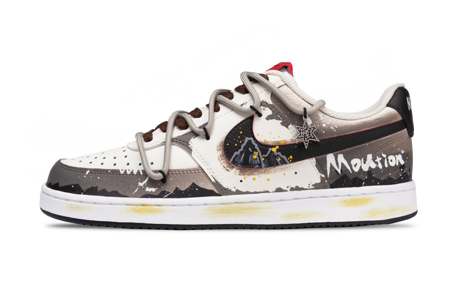 

Nike Кроссовки для скейтборда мужские Court Vision 1 Wilderness Jungle с амортизацией, износостойкие низкие brown