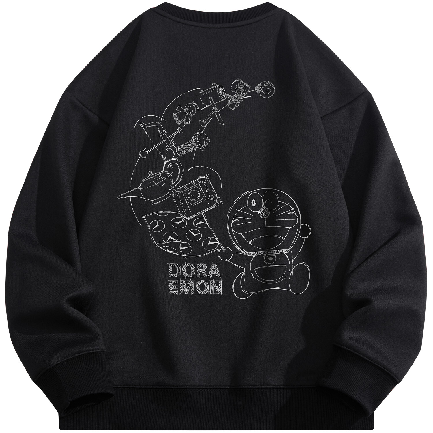 

Толстовка унисекс Doraemon, Черный (на флисовой подкладке)