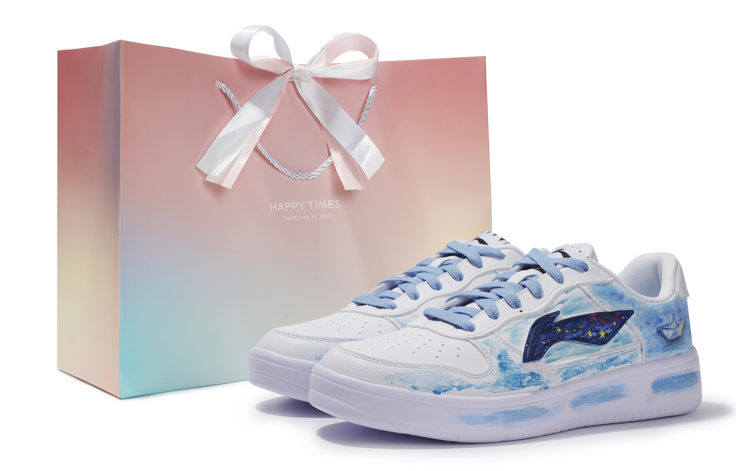 

Непромокаемые и износостойкие лодочные туфли low top Skateboard Shoes для мужчин LINING, синий