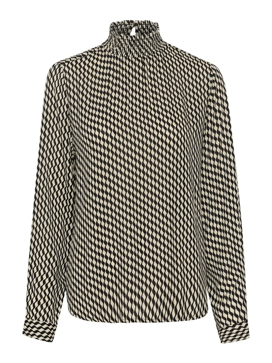 

Блузка Kaffe Blouse Amber, цвет cream/black