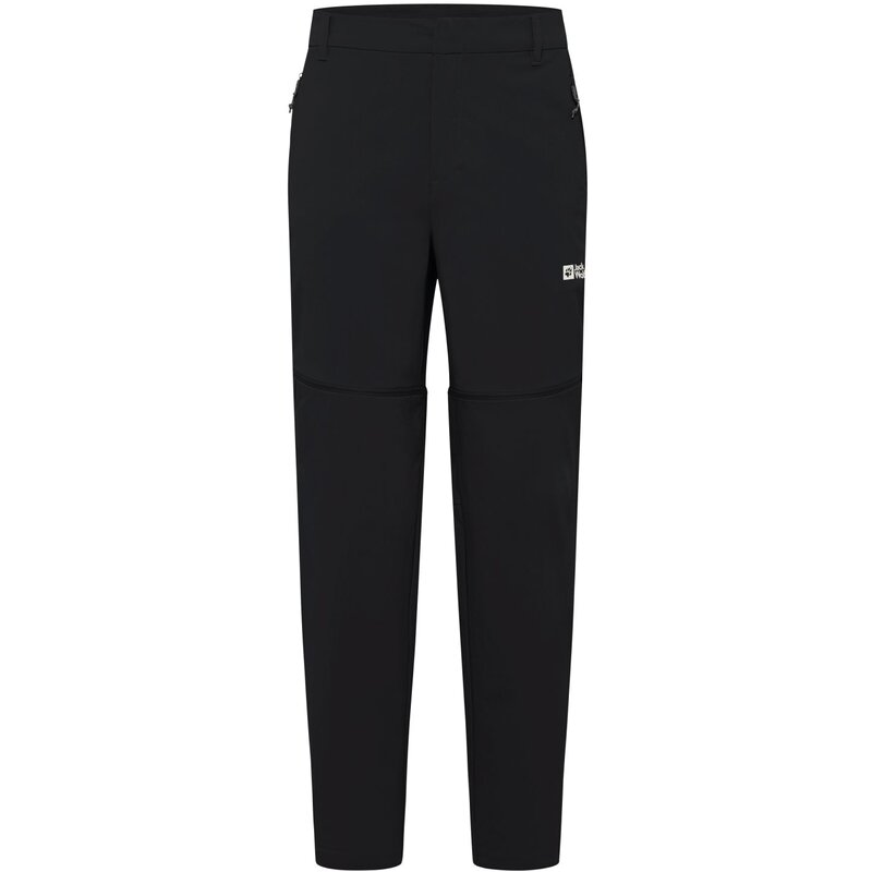 

Брюки с застежкой-молнией для похода в поход (м) Jack Wolfskin, черный