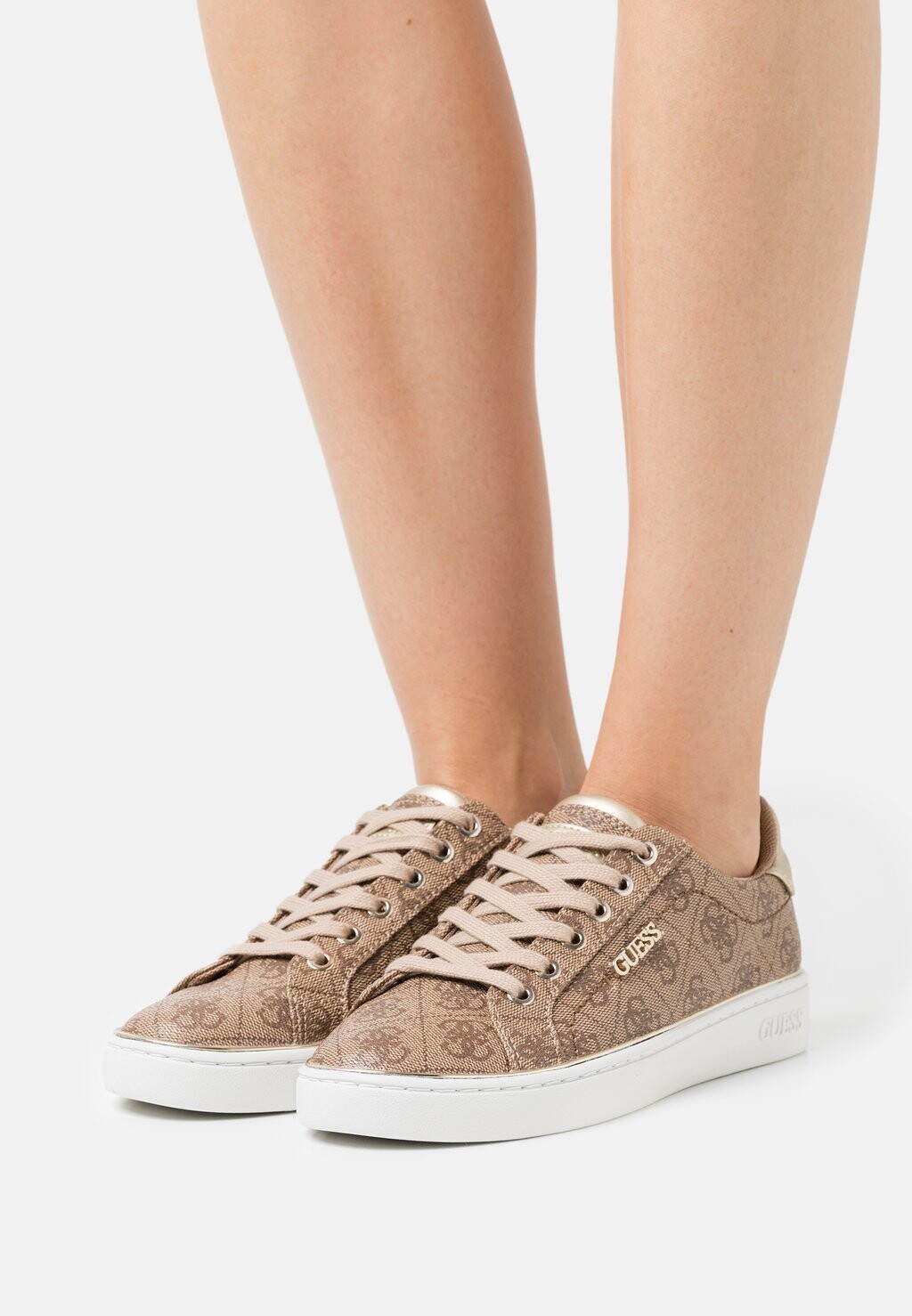 Кроссовки низкие BECKIE Guess, цвет beige/light brown
