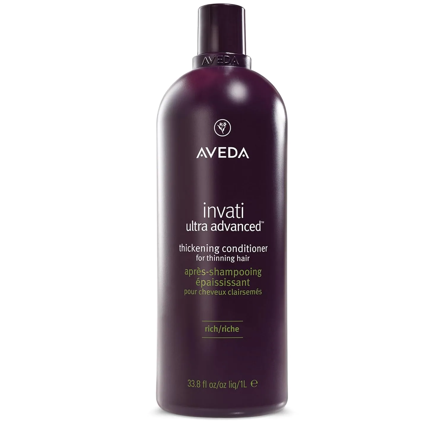 Aveda Invati Ultra Advanced кондиционер для уплотнения волос Rich, шаг 2 из 4, уменьшает выпадение на 77%, для средних и густых редеющих волос, нормальная и жирная кожа головы, 96% натуральных ингредиентов