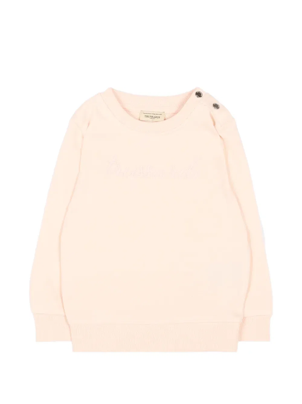 Толстовка с длинными рукавами и круглым вырезом Trussardi Junior, розовый