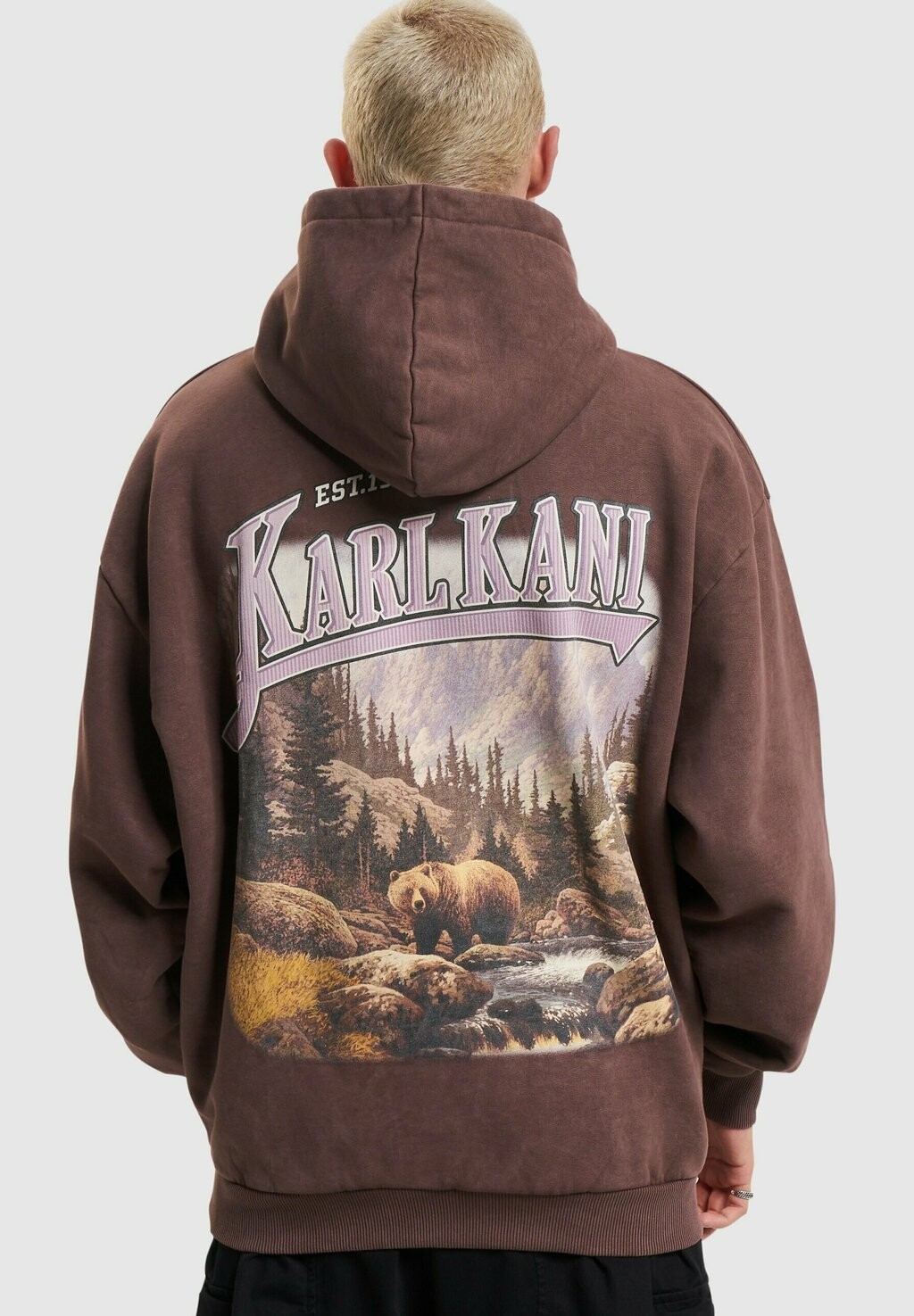 

Толстовка SMALL SIGNATURE OS WASHED HEAVY Karl Kani, коричневый