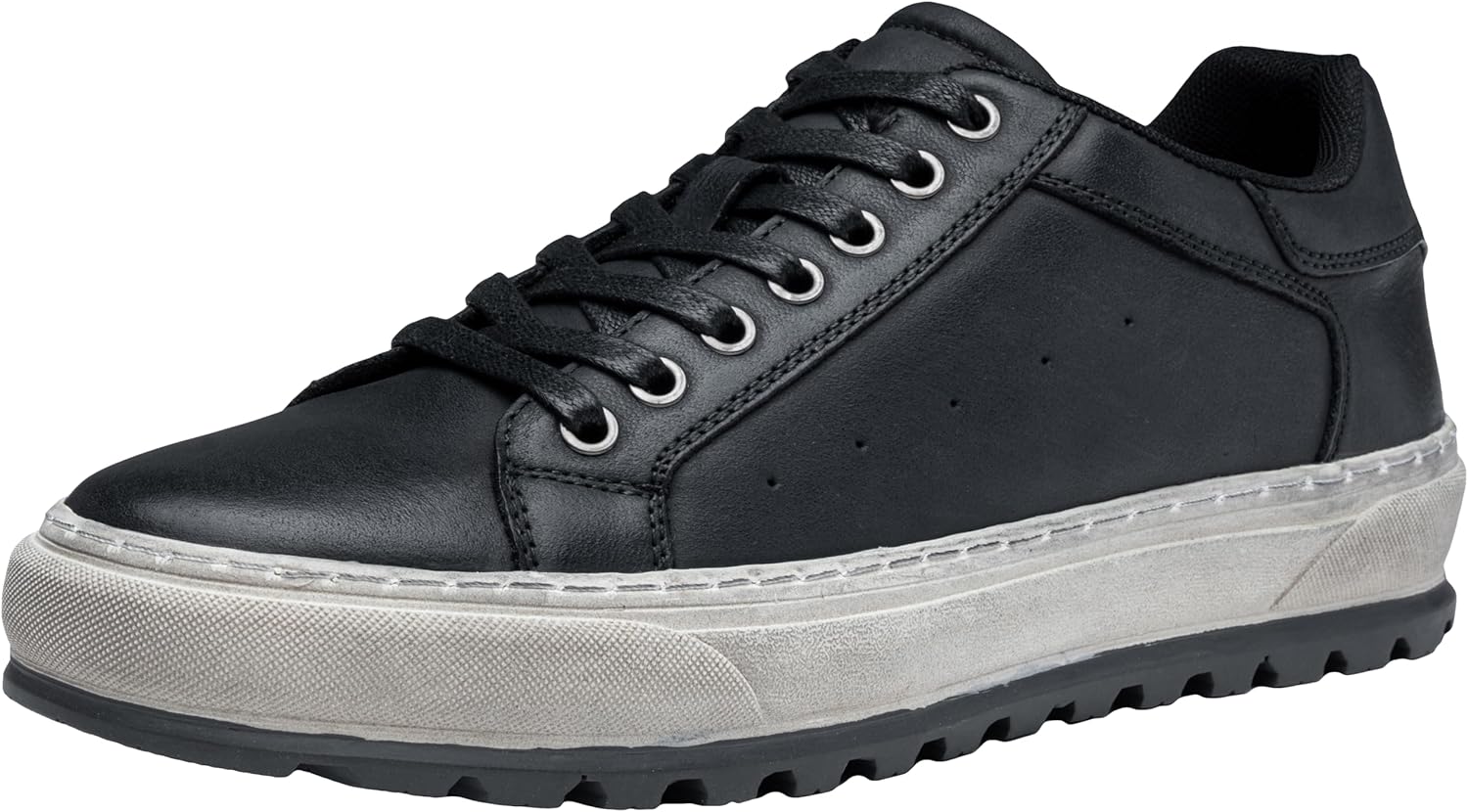 

Мужские кожаные повседневные туфли Jousen для мужчин, модные кроссовки, деловые повседневные туфли, черный