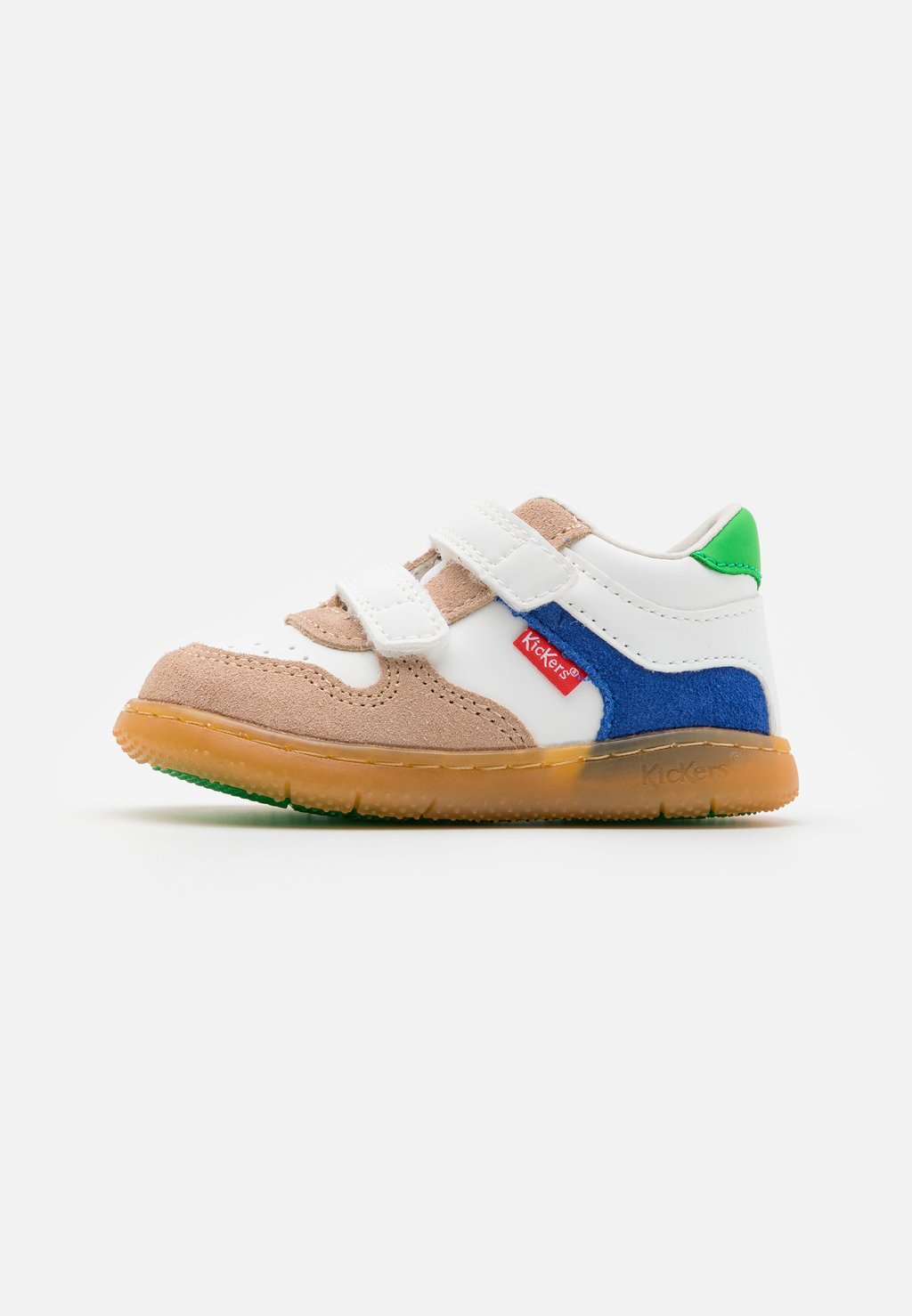 

Кроссовки низкие KICKMOTION Kickers, цвет beige/bleu/vert