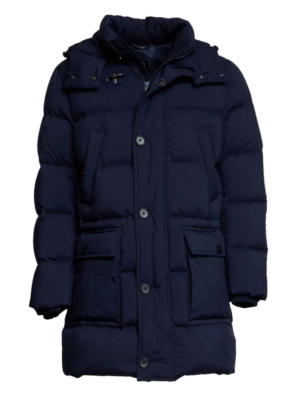 

Пуховик с капюшоном Fay, синий