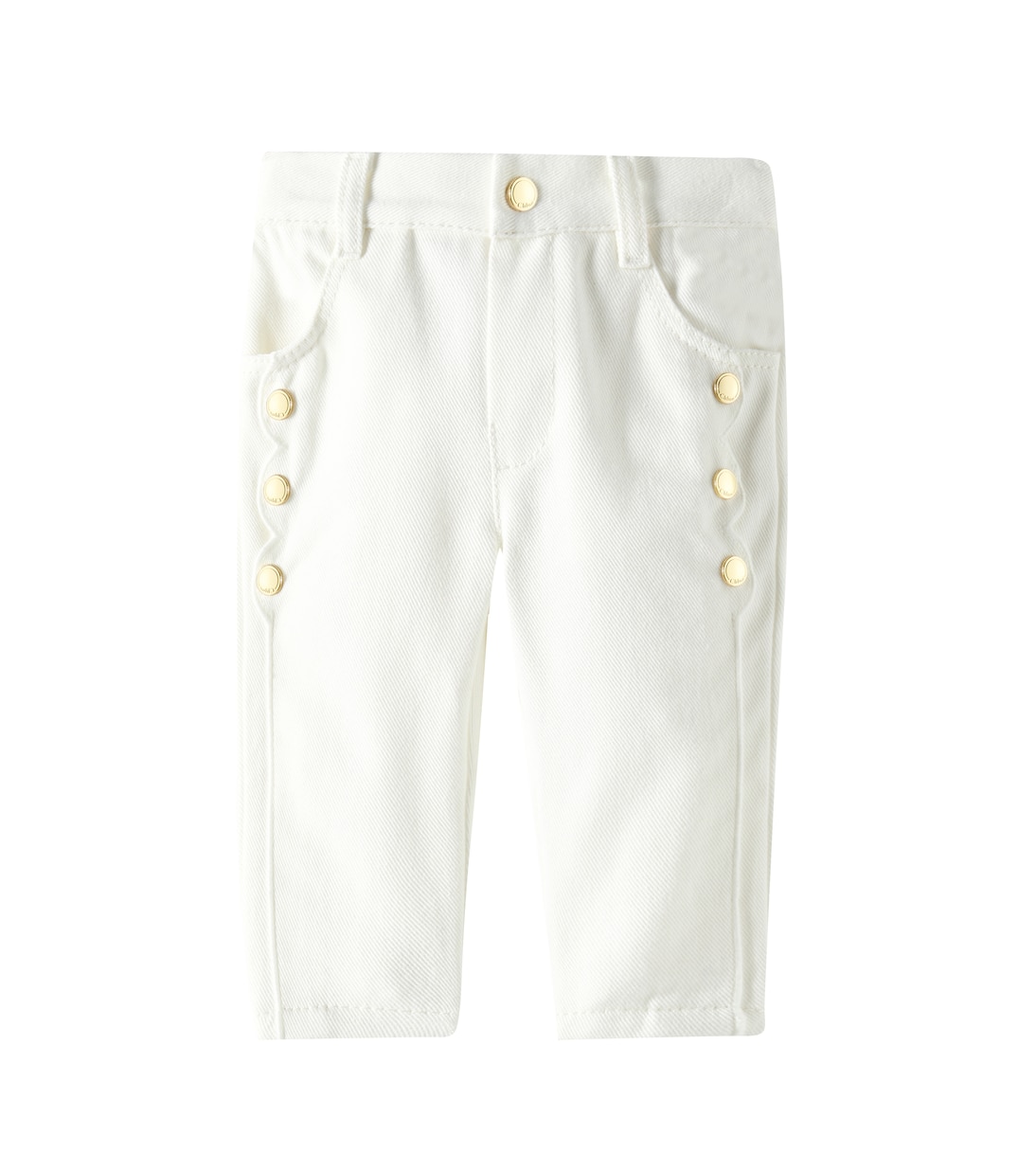 

Детские джинсы Chloé Kids, белый