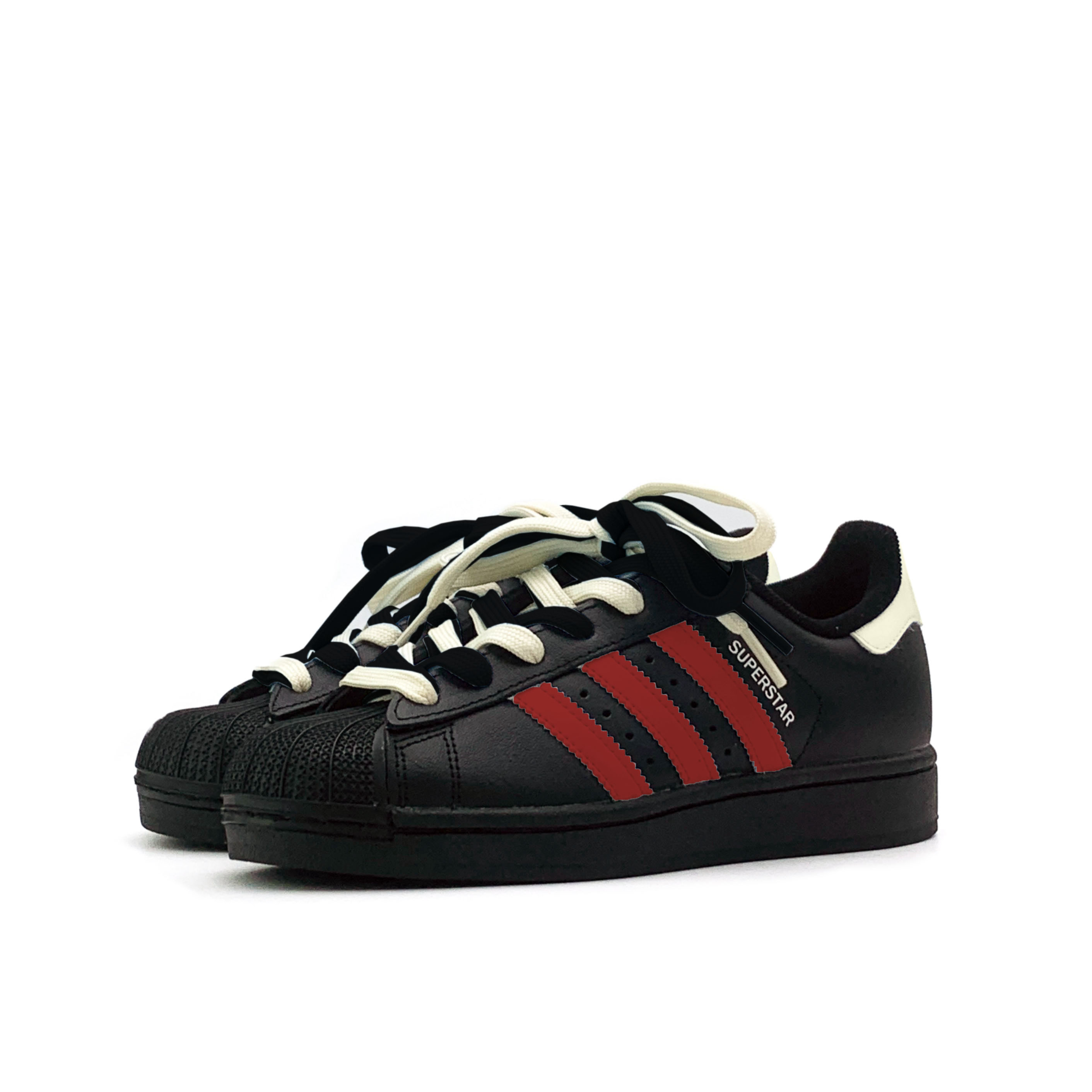 Adidas Originals Superstar 2 Crimson Crow Shadow устойчивые к истиранию низкие детские скейтбординг кроссовки red для подростков — фото 4