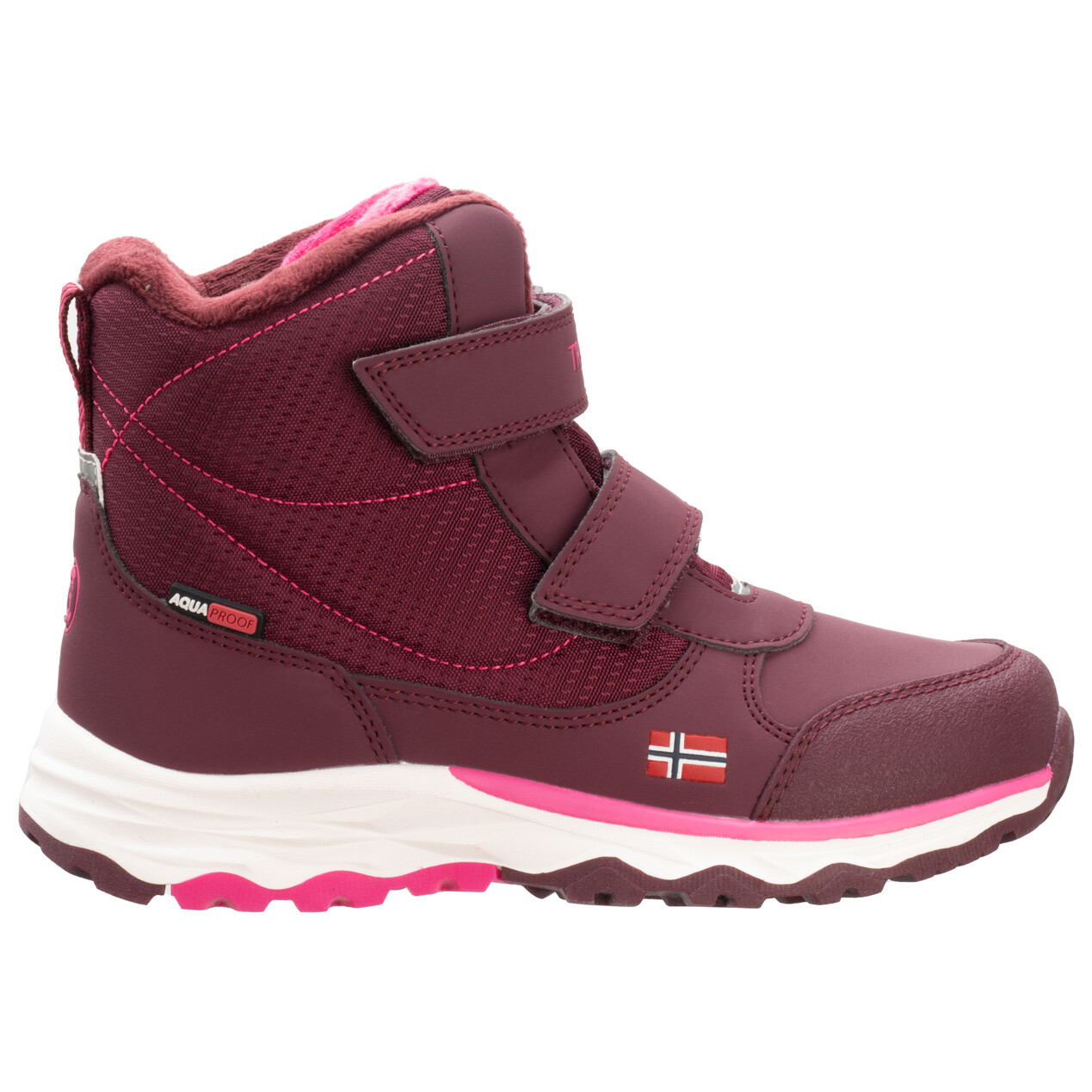 

Зимняя обувь Trollkids Hafjell Winter Boots, цвет Redwood/Magenta