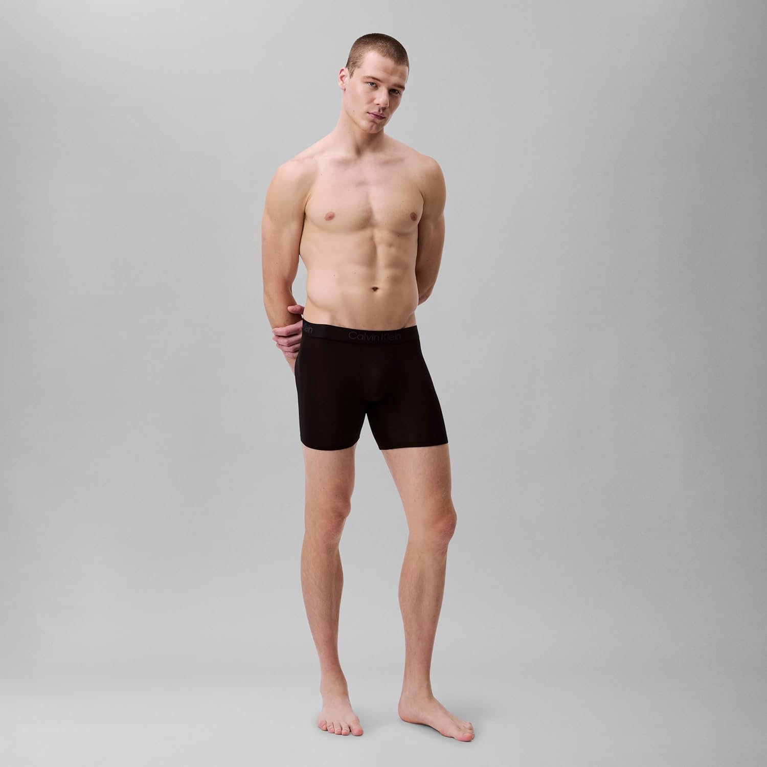 Комплект из 3-х трусов-боксеров Calvin Klein Mens Ultra Soft Modern Modal, 3 Black — фото 4