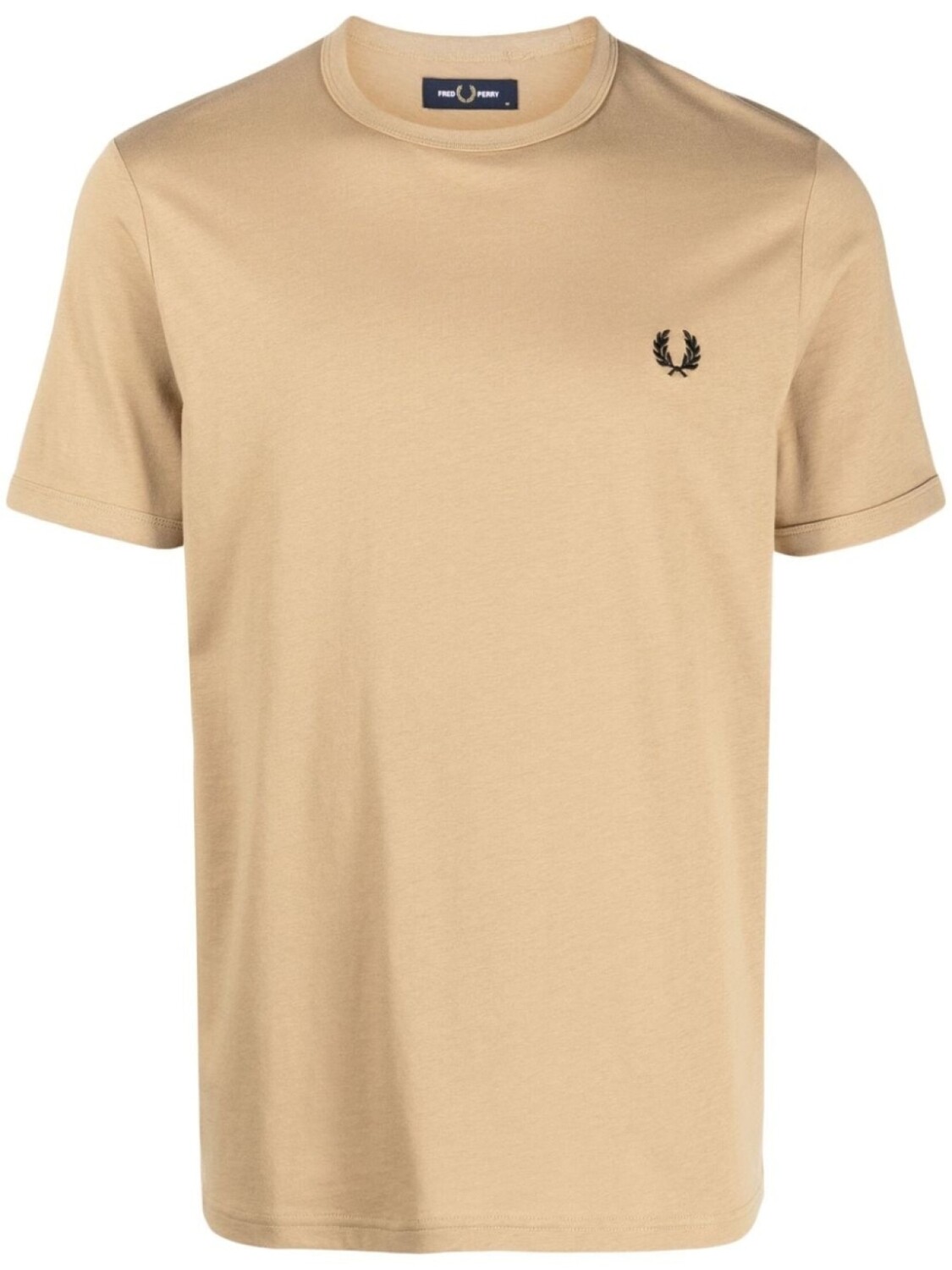 

Fred Perry футболка с вышитым логотипом, нейтральный цвет