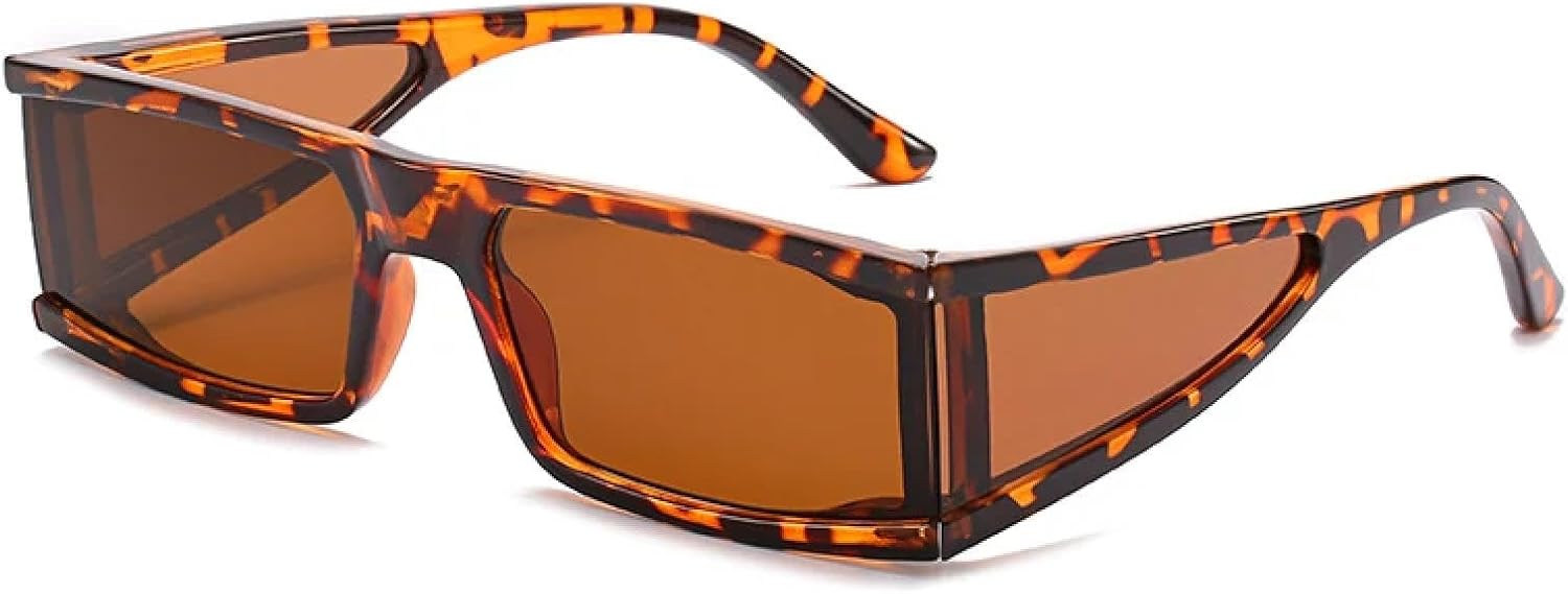 

Винтажные женские и мужские модные роскошные солнцезащитные очки в стиле хип-хоп для женщин, для активного отдыха и путешествий, защита от УФ-излучения UV400 TKKTLLT, Leopard Brown