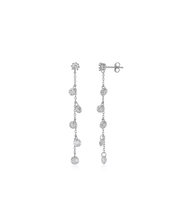 

Серьги-Капли из стерлингового серебра с кристаллами Spero London, silver