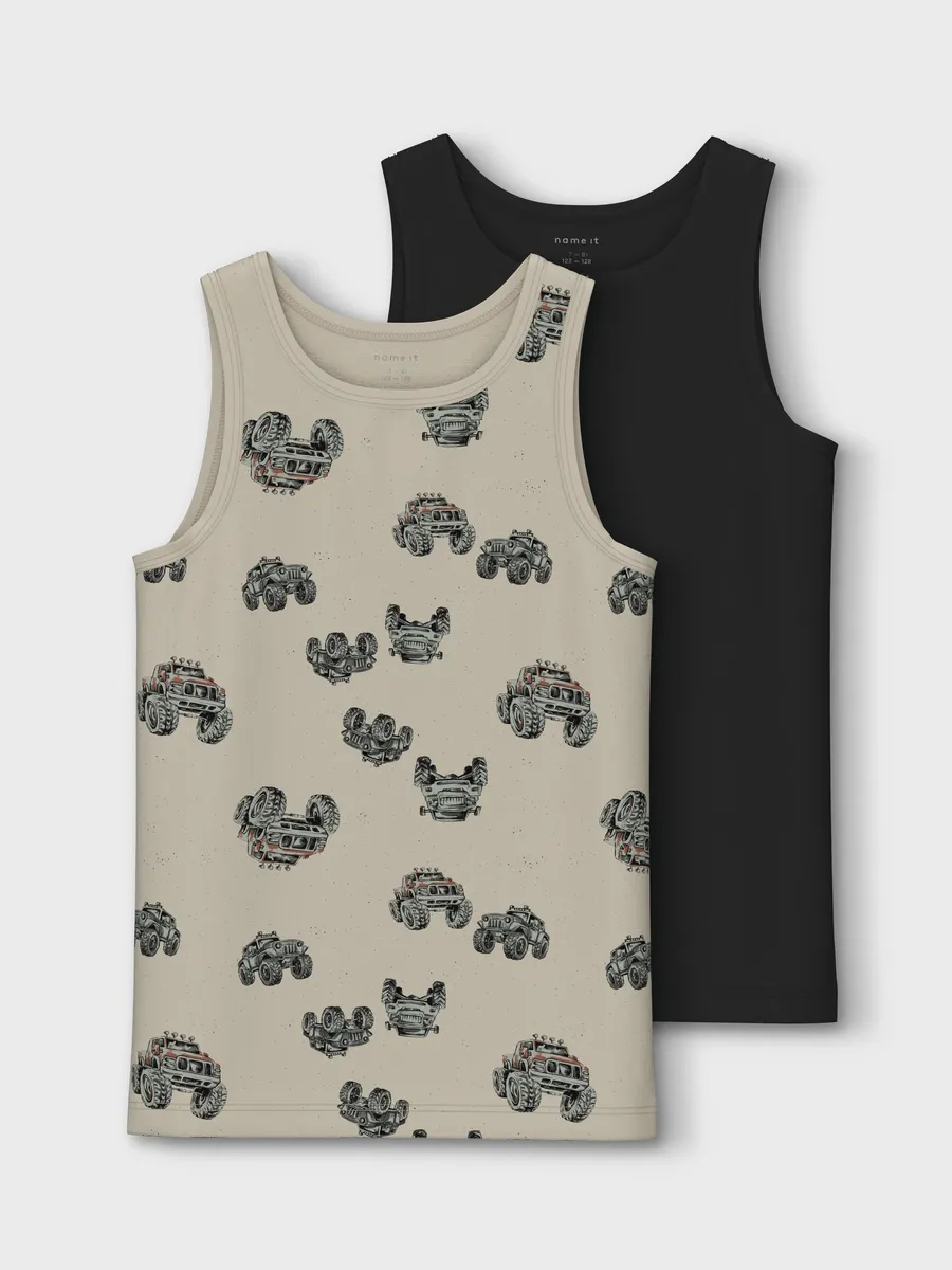 

Майка Name It "NKMTANK TOP 2P PEYOTE MONSTER TRUCK NOOS" (упаковка, 2 шт.), цвет Peyote