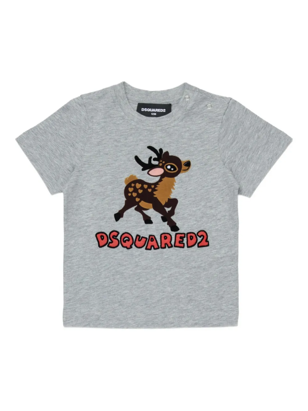 

Футболка с принтом DSQUARED2 KIDS, серый