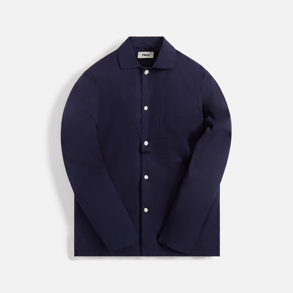 

Ночная рубашка Tekla Poplin Pajama Shirt, цвет True Navy