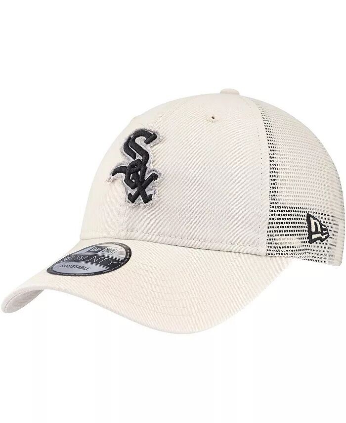 

Мужская регулируемая кепка дальнобойщика Stone Chicago White Sox Game Day 9Twenty New Era, бежевый