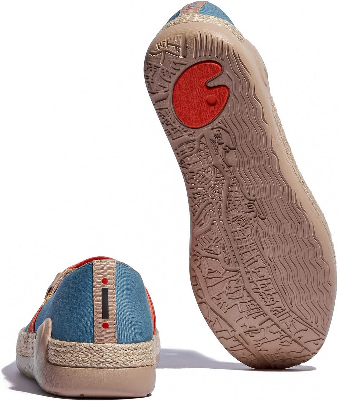 Мужские эспадрильи UIN Slip Ons- легкие прогулочные повседневные лоферы, удобные, с ручной росписью, серия Marbella, Marbellaⅰ-seaside Memories — фото 3