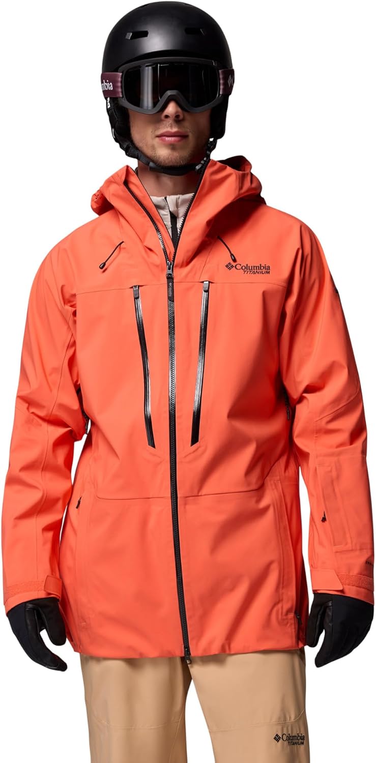 

Columbia mens Platinum Peak II 3l Shell, Zing
