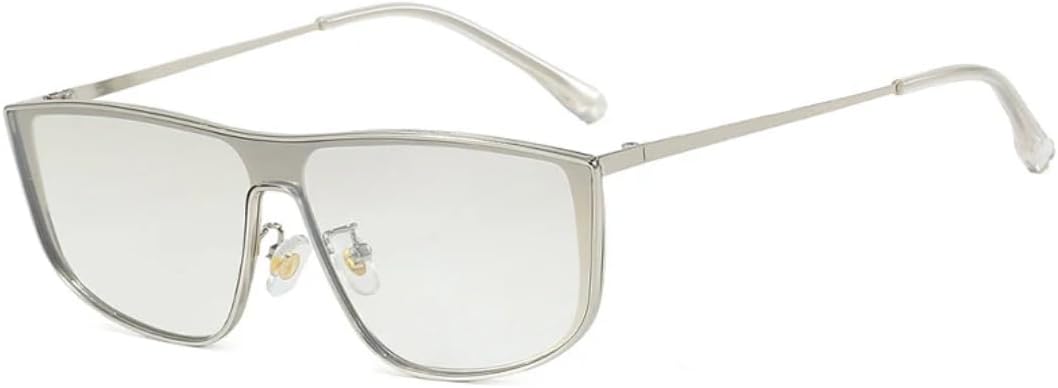 

Модные солнцезащитные очки в стиле металл-панк для женщин, винтажные, качественные, для мужчин, для активного отдыха, спорта и путешествий, с защитой от УФ-излучения UV400 VVTWSSW, Silver Silver