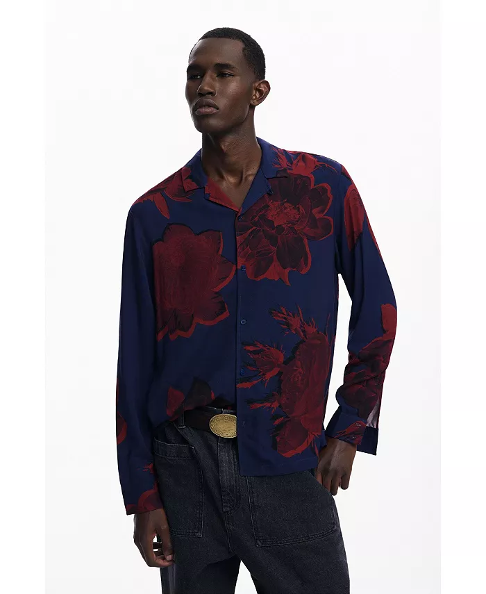 

Мужская рубашка Dark floral Desigual, синий