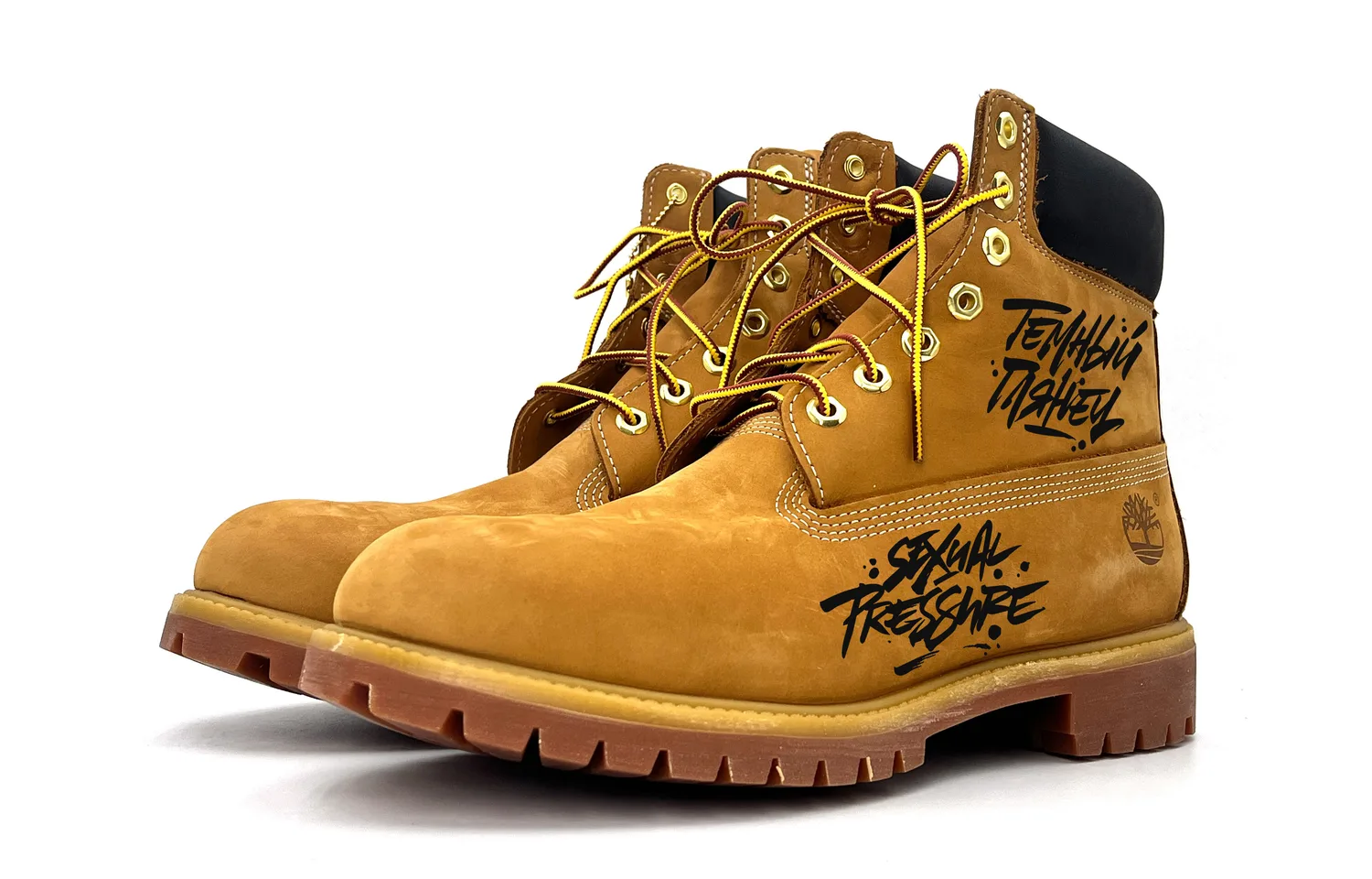 Ботинки Timberland 6-Inch Premium Waterproof, желтый/граффити — фото 3