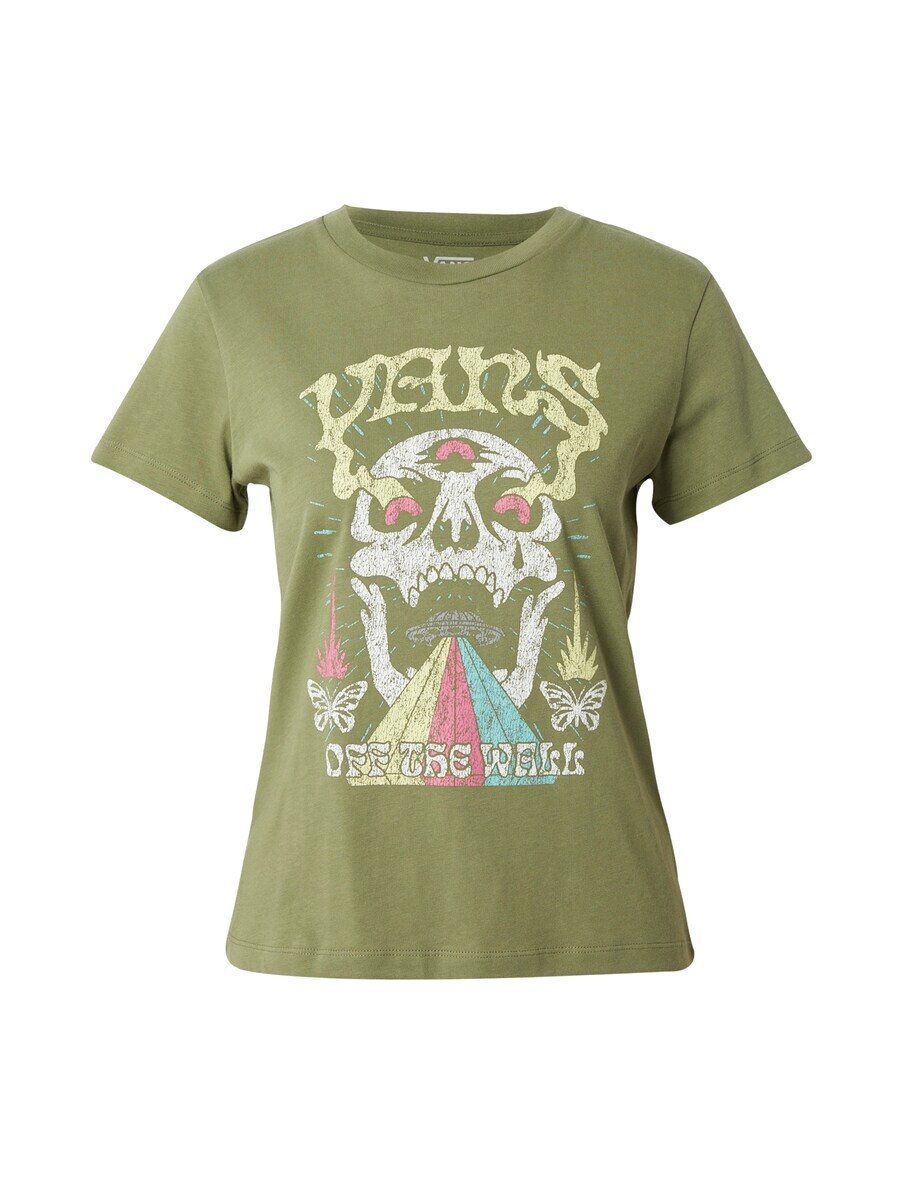 

Футболка VANS Shirt SKULL SAUCER, цвет olive/pastel green