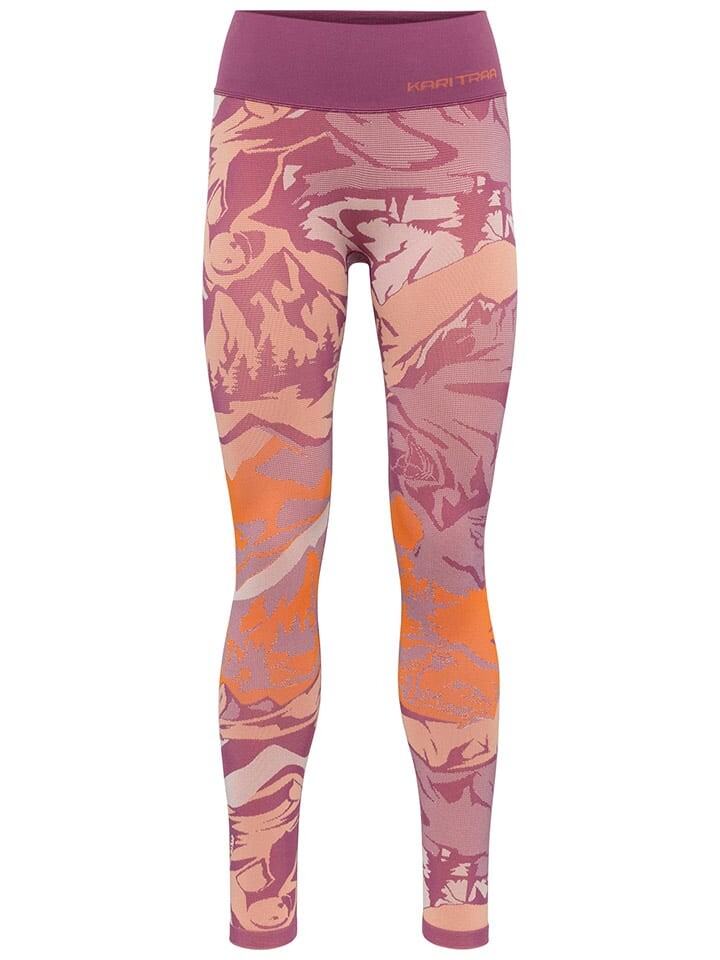 

Спортивные леггинсы KARI TRAA Mille, цвет orange/rosa