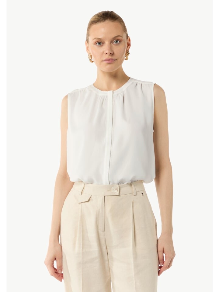 

Блуза comma Bluse ärmellos, белый