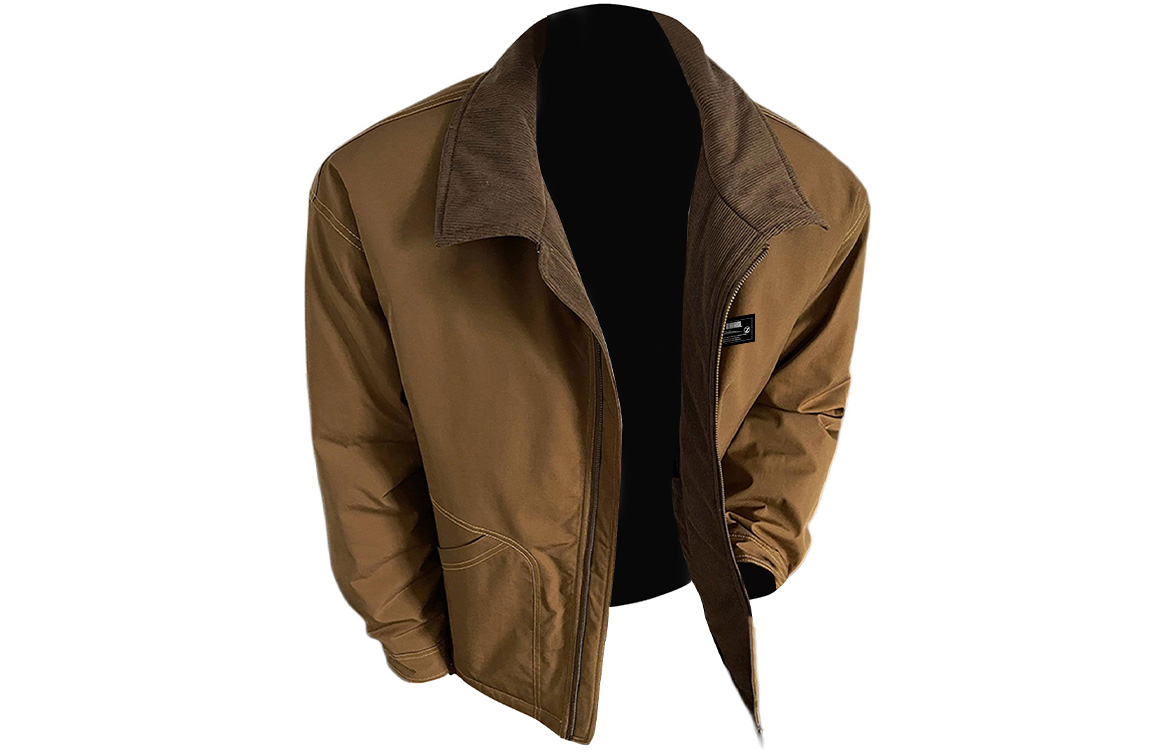 

Пуховик Unisex Lapel Thickened ZIAREL, хаки[removable logo]