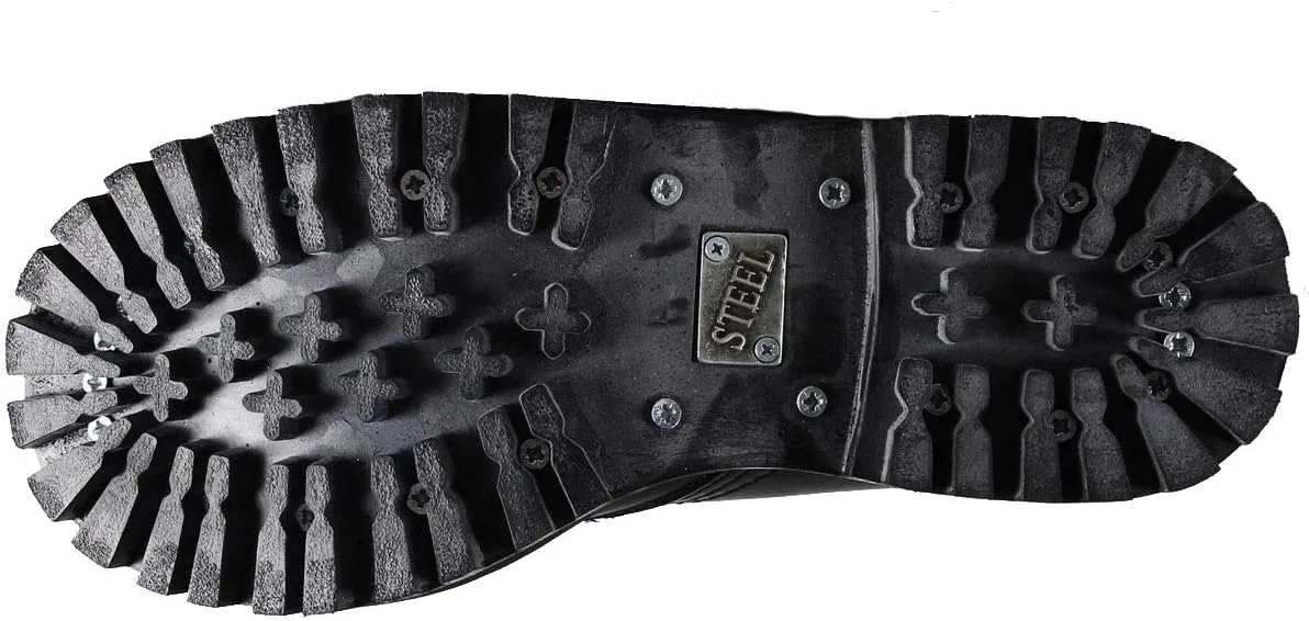 Ботинки Steels с 10 отверстиями, зеленый, с защитой от истирания Steel Shoes & Boots, Green — фото 3