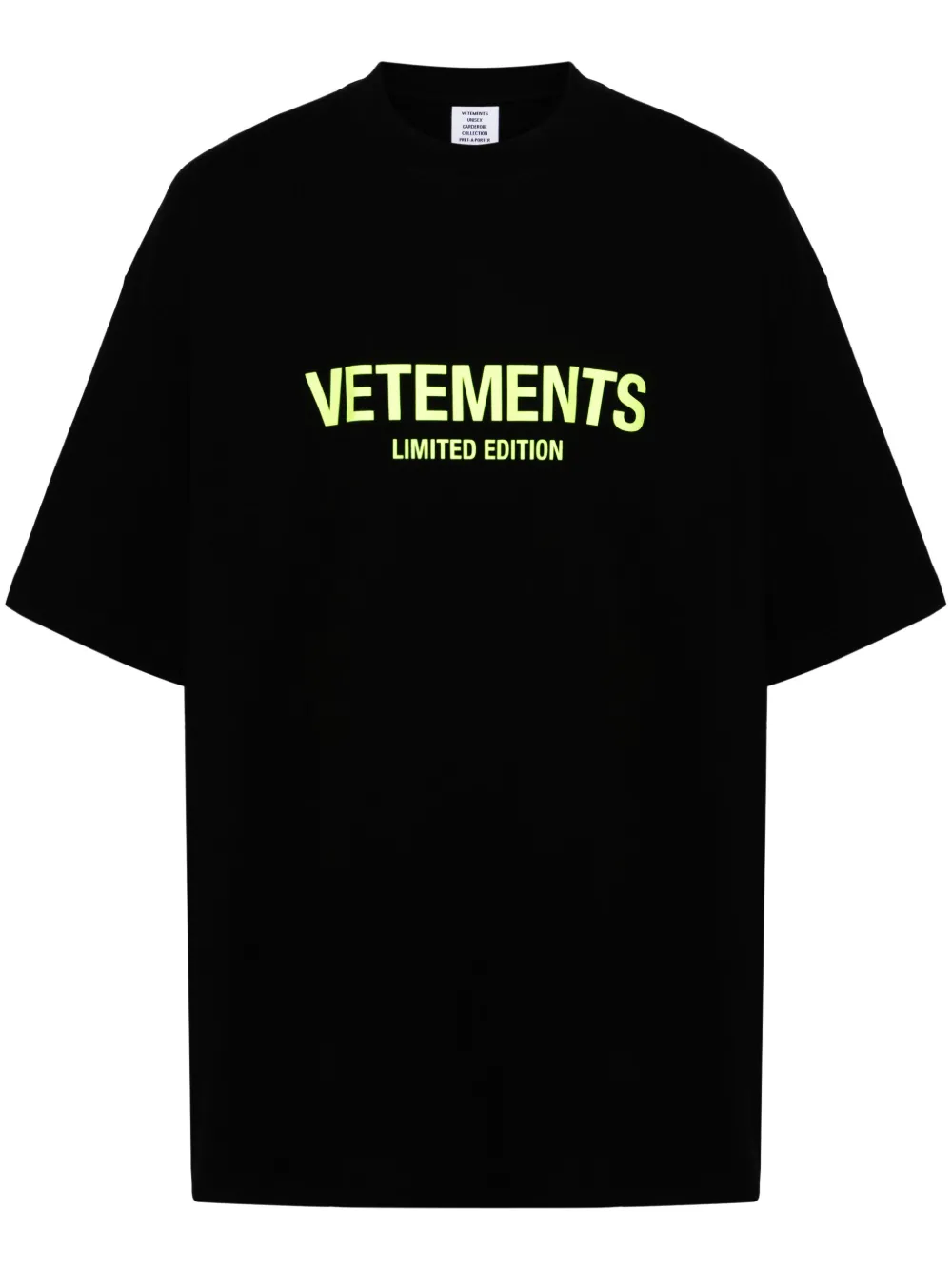 

Футболка с логотипом VETEMENTS, черный